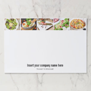 DIY 5 photo Add photos custom wording business Paper Pad