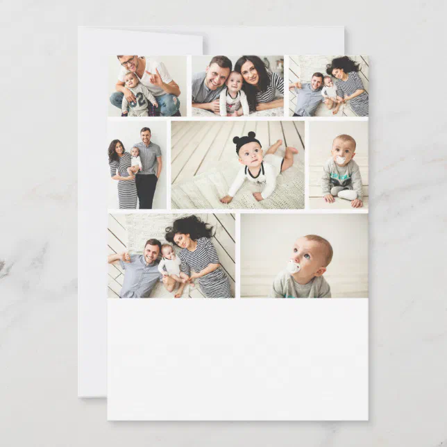 DIY 5x7 8 Photo Collage Template | Zazzle