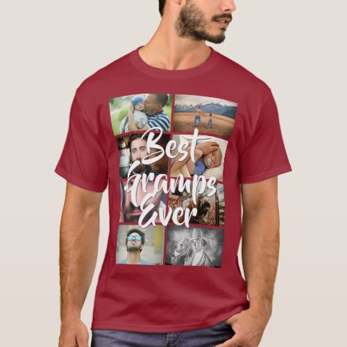 DIY 8 photo collage best gramps ever picture DIY T_Shirt