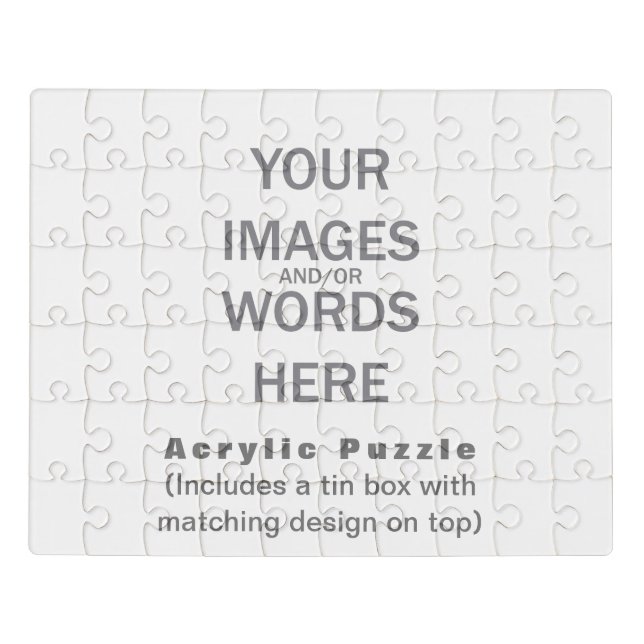 DIY - Acrylic Puzzle with Matching Tin (Puzzle Horizontal)