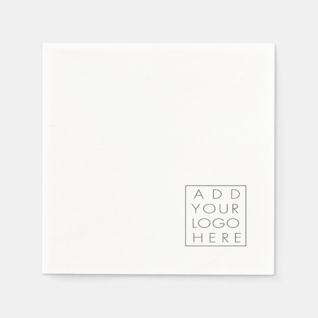 DIY Add your own business or personal image  Napkins (Front)