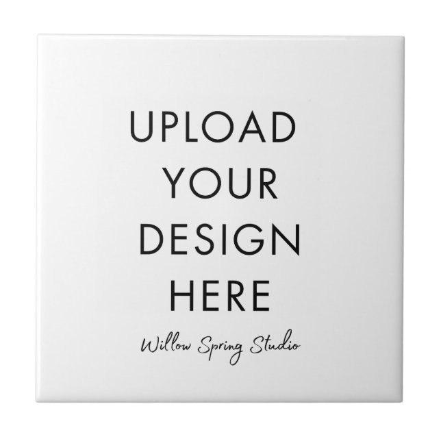 DIY add your own design  Ceramic Tile (Front)