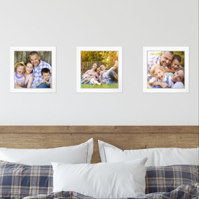 DIY Add Your Own Family Photo  Wall Art Sets (Bedroom)