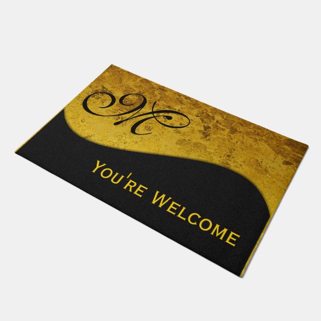 DIY - Add your own sign, monogram & text Doormat (Angled)