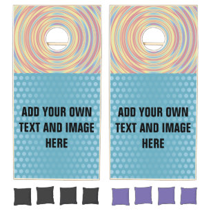 DIY - Add your own sign, photo and text Cornhole Set