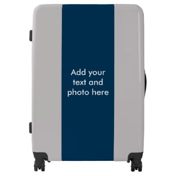 Diy - Add Your Own Sign  Photo  Color & Text Luggage by EDDArtSHOP at Zazzle