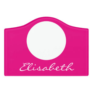 DIY - Add your own sign, photo, name & backgr. Door Sign