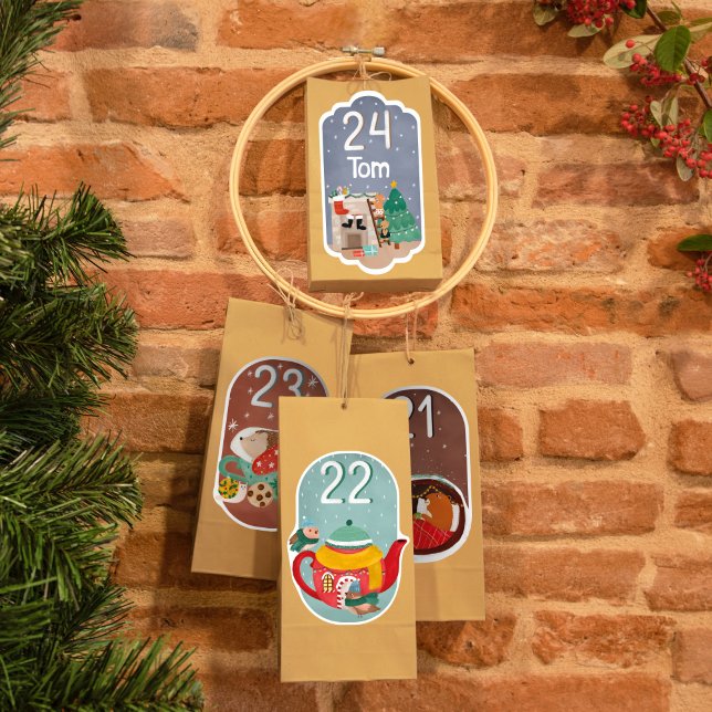 DIY Advent Calendar - Confy Christmas Sticker (advent calander do it your self stickers)