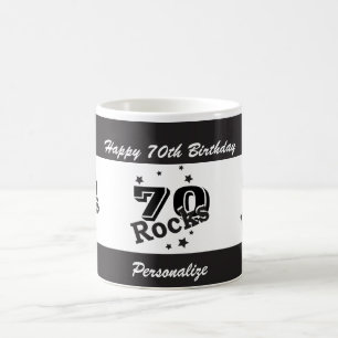 DIY Age and Name Birthday Rocks Coffee Mug