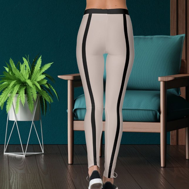 DIY Animal Pet Lover Cat Mom Classic Black Stripes Leggings (Creator Uploaded)