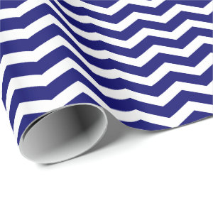 DIY Any Color/White Chevron Stripe Gift Wrap Paper
