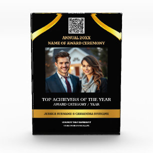 DIY award   Gold black photo personalize