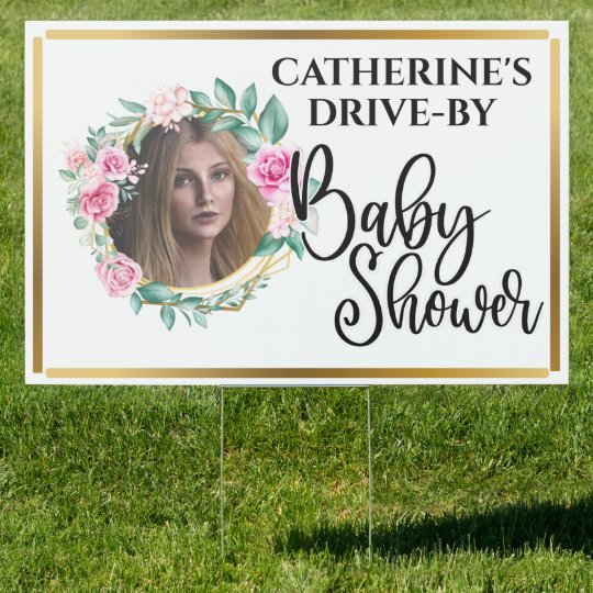 diy baby shower photo frame