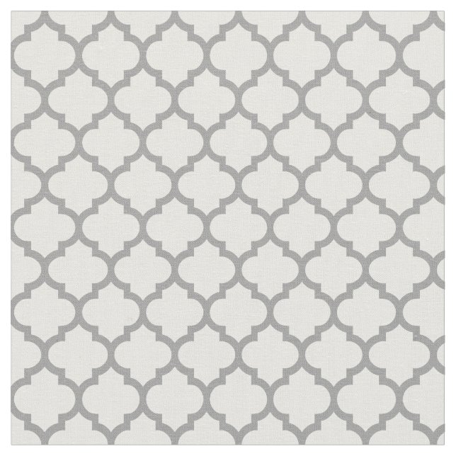 DIY Background, Dk Gray Moroccan Quatrefoil #5 Sz3 Fabric (Close Up)