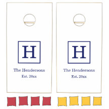 DIY Background Frame Name Monogram SV Navy White