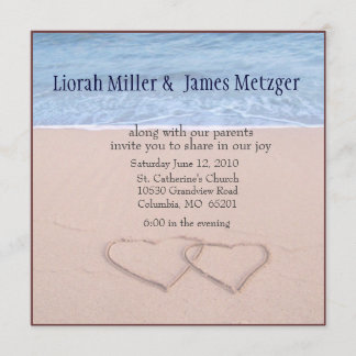 diy Beach Wedding Invitation