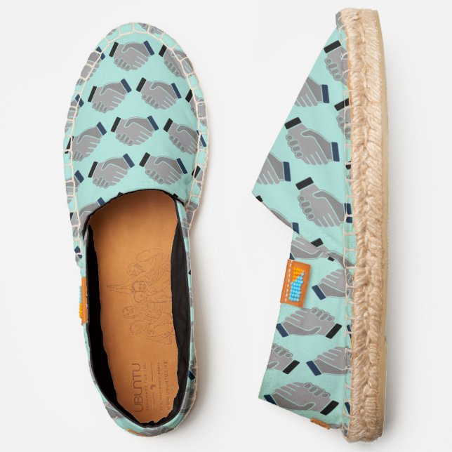 DIY BG Business Dealmaker Handshake, Robin Egg Cnv Espadrilles (Side)