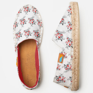 DIY BG Color White Rabbit Trumpeter Alice in Wond  Espadrilles