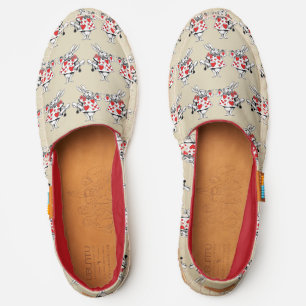 DIY BG Color White Rabbit Trumpeter Alice Wond Espadrilles