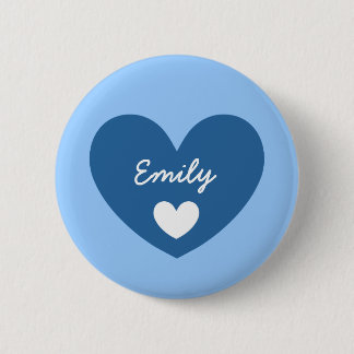 DIY Big Heart EMILY or ANY Name V05 Button