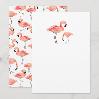 DIY Blank Flamingo Invitation