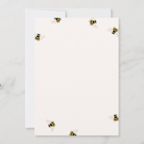 DIY Blank Honey Bees Invitation