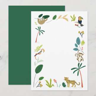 DIY Blank Jungle Invitation