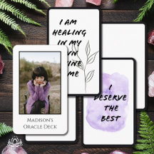 DIY Blank Oracle Affirmation Card Deck Your Photo