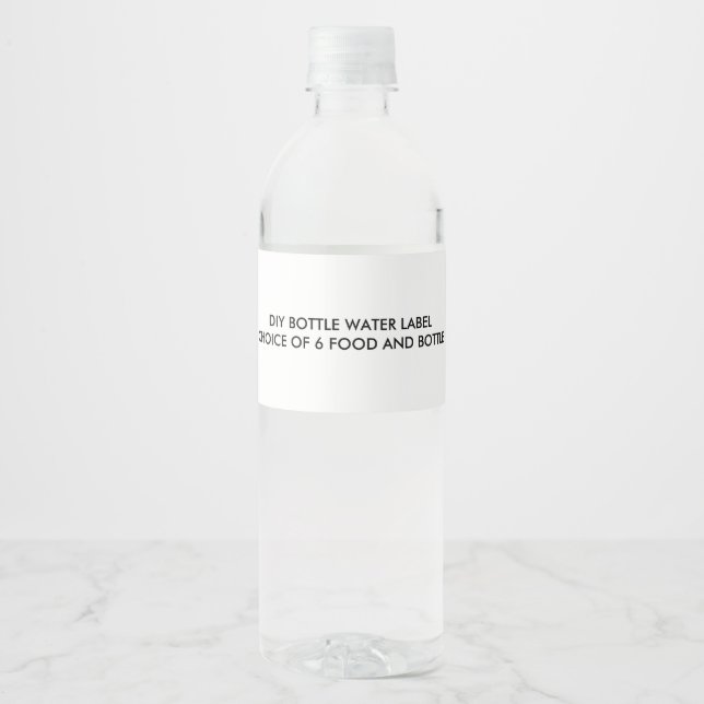 DIY BOTTLE WATER LABEL (Front)