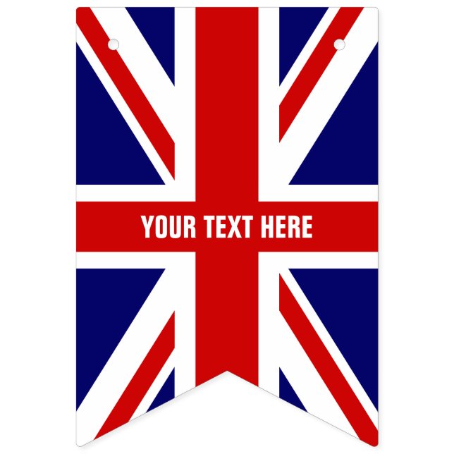 DIY British Union Jack Flag Party Bunting Banner (First Flag)