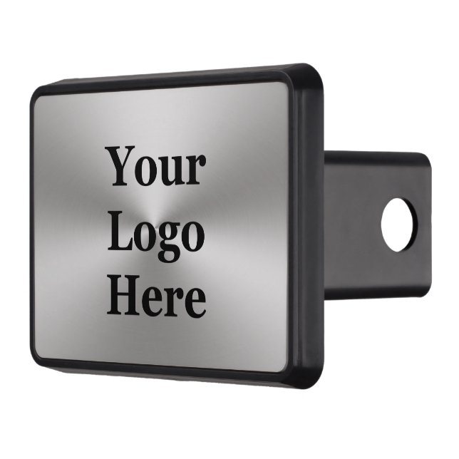 DIY Brushed Metal Look Your Logo Here Hitch Cover (Left)