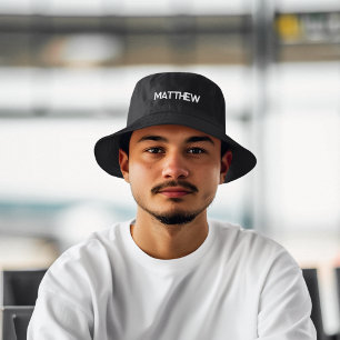 DIY Bucket Hat Custom Text, Name, Monogram
