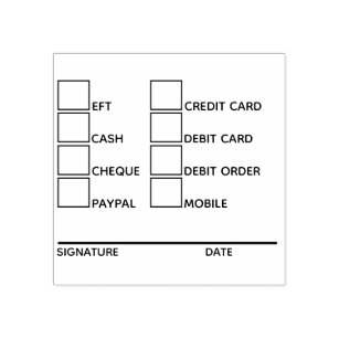 Invoiced Paid By Personalized Business Name Form Stamp - CorpConnect