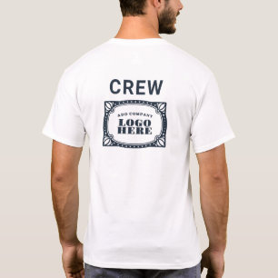 DIY Business Logo Website Address Employee T-Shirt