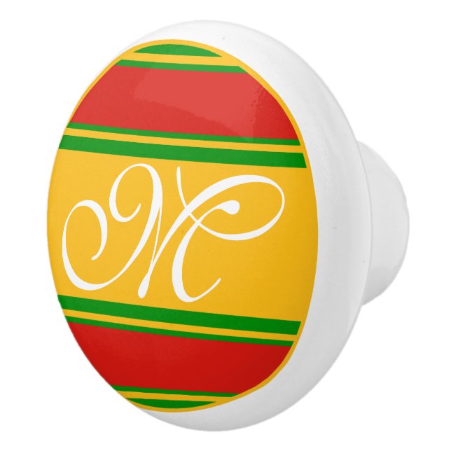 DIY Button - Customize your monogram & ideas Ceramic Knob (Right)