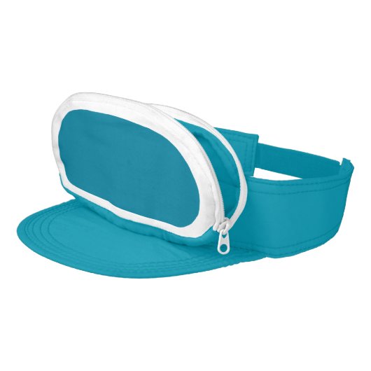 DIY Cap-Sac Visor BLANK Custom TURQUOISE BLUE F11 (Angled)