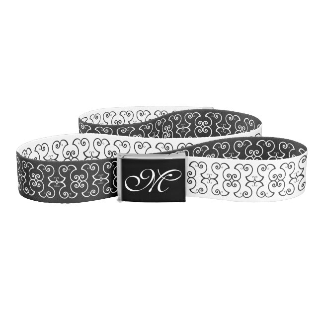 DIY - Choose your own symbol font & backgr. Belt (Zig-Zag)