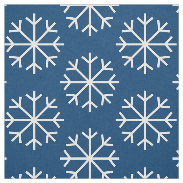 DIY Christmas decor snowflake pattern fabric (Swatch)