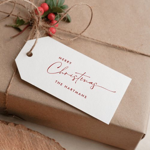 DIY CLASSIC FAMILY NAME CALLIGRAPHY CHRISTMAS BUSINESS CARD