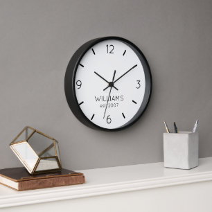 DIY Clock   Custom Color, Name, Text