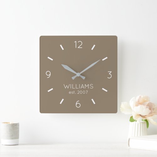 DIY Clock  Custom Color Name Text