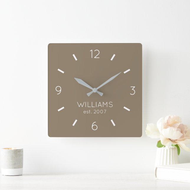 DIY Clock | Custom Color, Name, Text (Home)