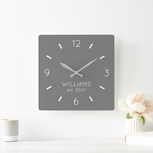 DIY Clock  Custom Color Name Text