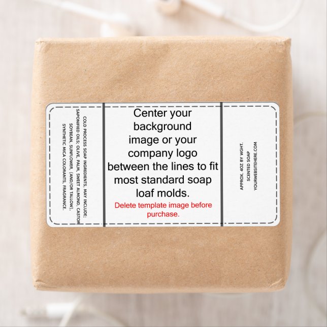 DIY Cold Process Soap Label Template (Insitu)