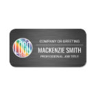 DIY Color Brushed Black Printed Plastic Employee