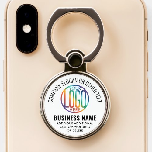 DIY Color  Business Logo Professional Marketing Phone Ring Stand