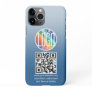 Diy Color Gradient | Company Logo Business QR Code iPhone 11Pro Case