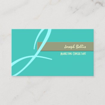 Diy Color  Monogram Duo Tone Business Card by Create_Business_Card at Zazzle