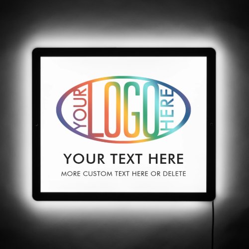 DIY Color  Text  Your Business Logo Promotional LED Sign