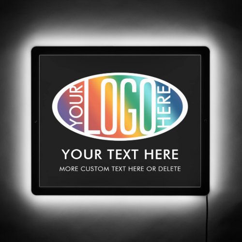 DIY Color  Text  Your Company Logo Promotional LED Sign